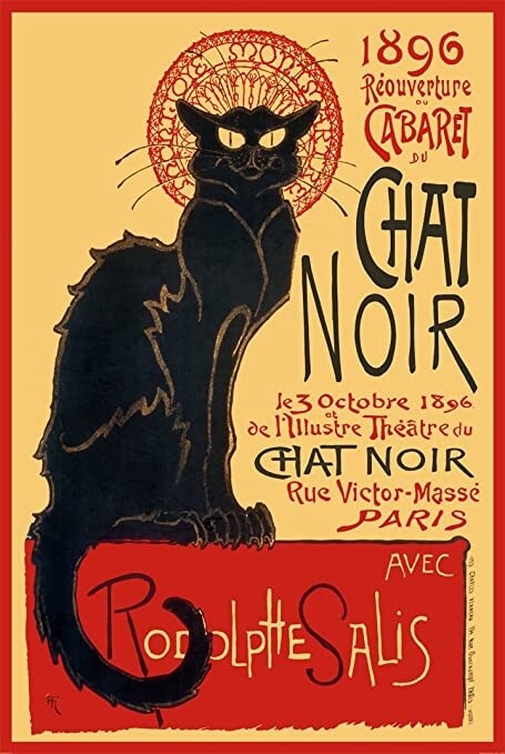 CHAT NOIR (STEINLEIN) MAXI POSTER (A60)