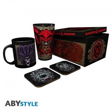 Dungeons &amp; Dragons Gift Set (XXL Glass + Mug + 2 Coasters)