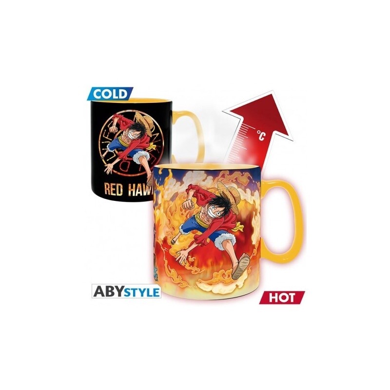 One Piece Luffy &amp; Sabo Heat Change Mug