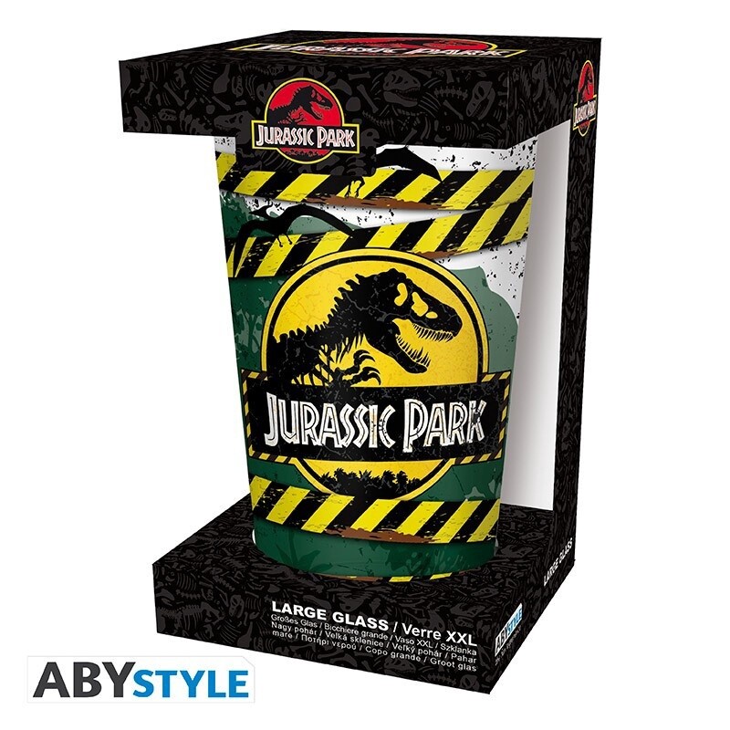 Jurassic Park Danger High Voltage Large Glass