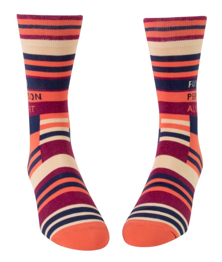 Fun Person Alert Mens Socks