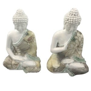 Thai Buddha White and Cream - Meditation