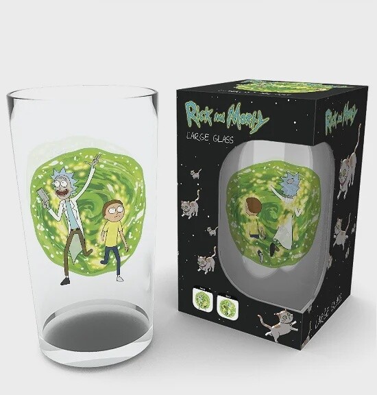 Rick And Morty Large Glass