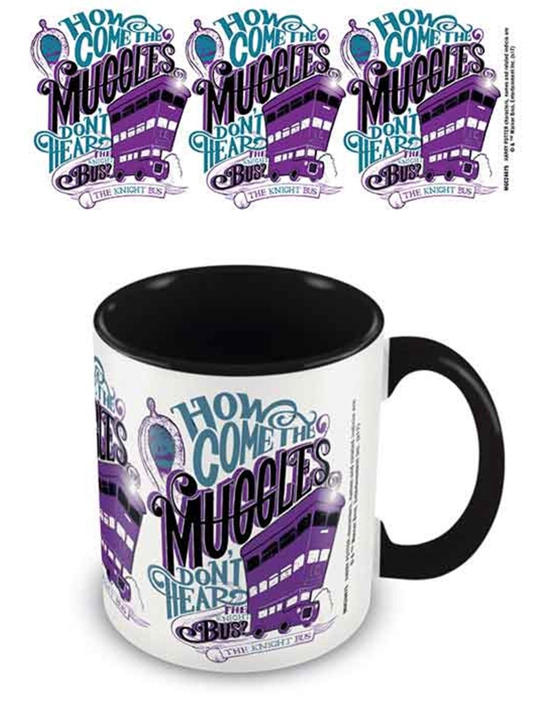 HARRY POTTER (KNIGHT BUS) BLACK MUG