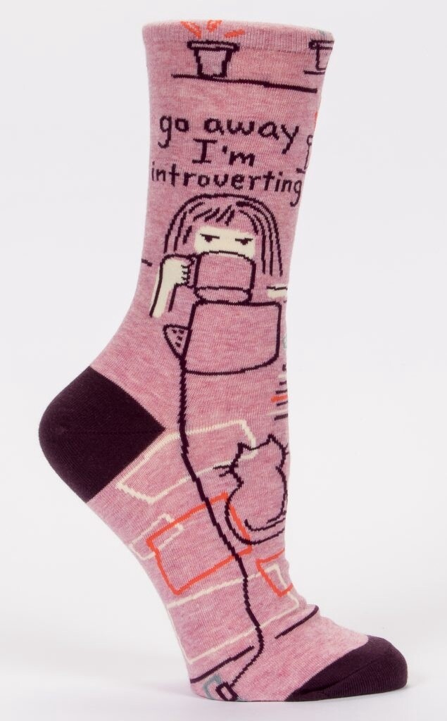 Go Away Introverting Socks