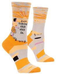 Taking This Shit In Women&#39;s Crew Socks