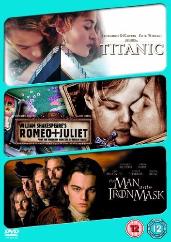 Leonardo Di Caprio Triple (Titanic / Romeo &amp; Julie / The Man In The Iron Mask), Version: DVD