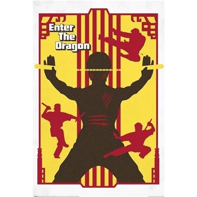 WB100 ART OF THE 100TH (ENTER THE DRAGON) MAXI POSTER (M)