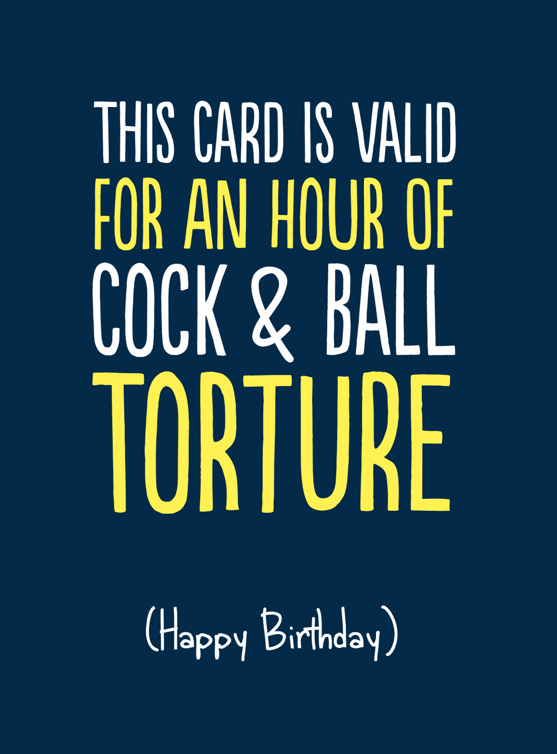 COCK &amp; BALL TORTURE