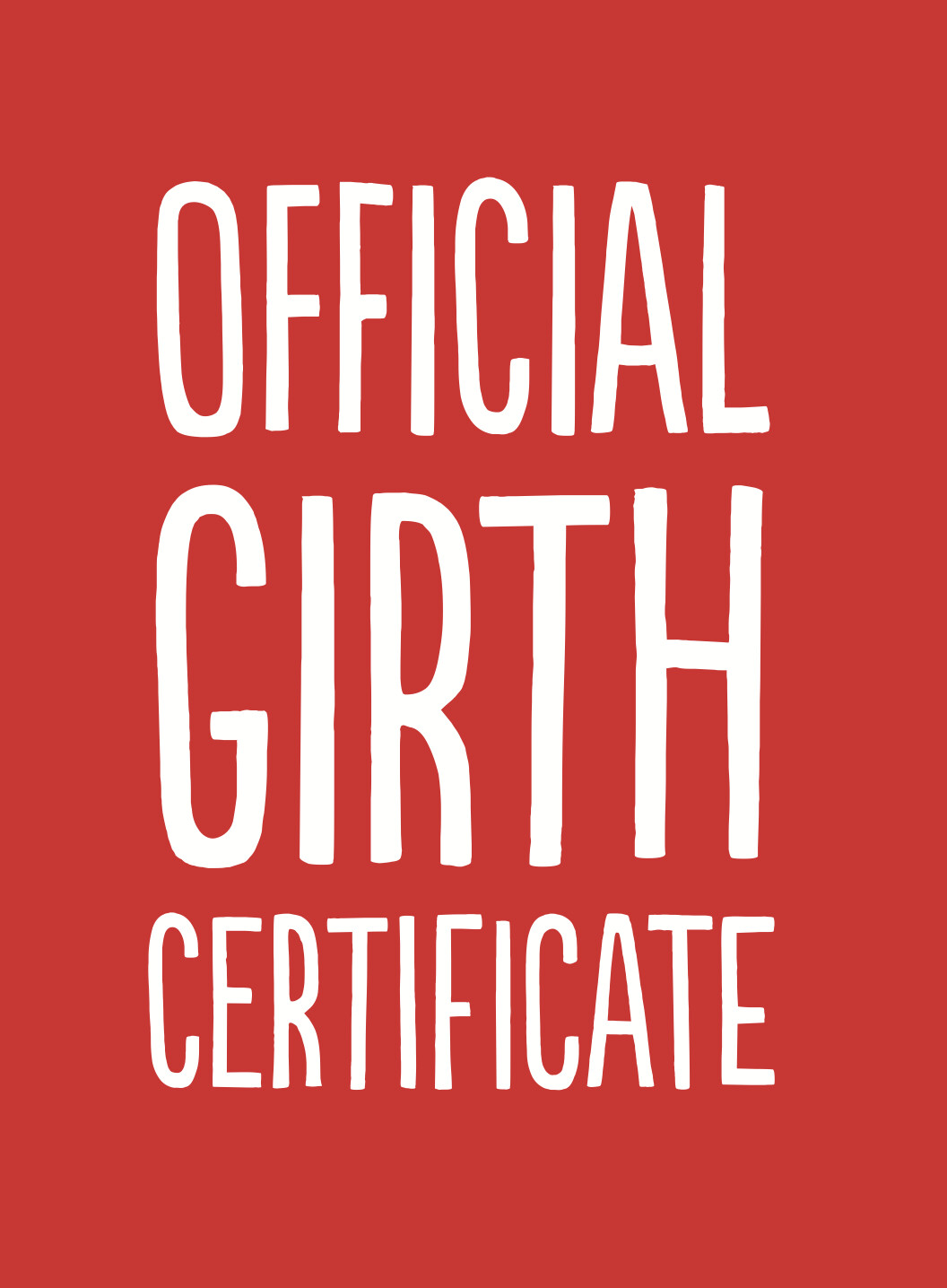 OFFICIAL GIRTH CERTIFICATE