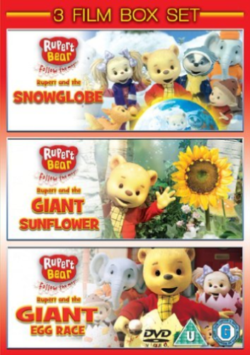 Rupert Bear - Snowglobe / Giant Egg Race / Giant Sunflower