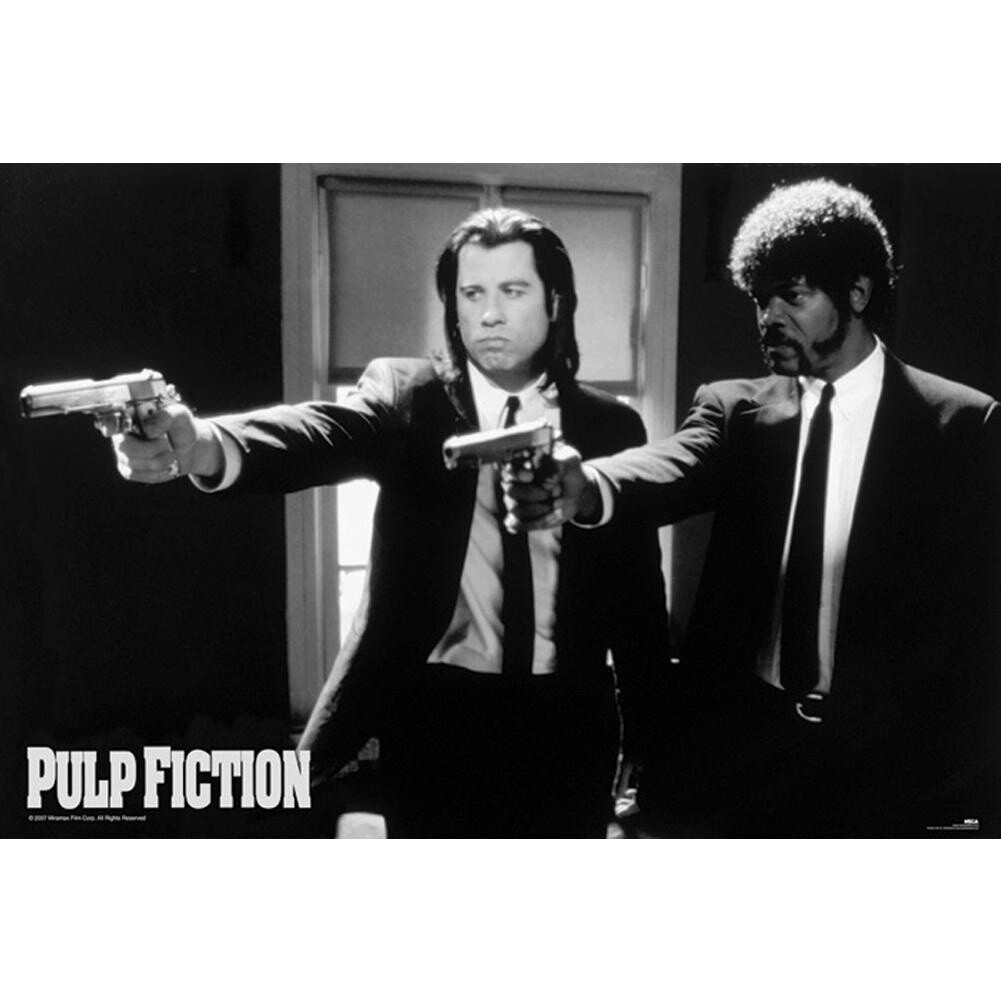 PULP FICITON B/W GUNS MAXI POSTER