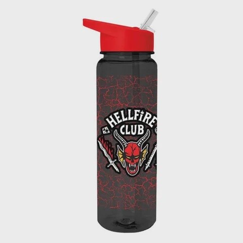 STRANGER THINGS 4 (HELLFIRE CLUB) PLASTIC DRINKS BOTTLE