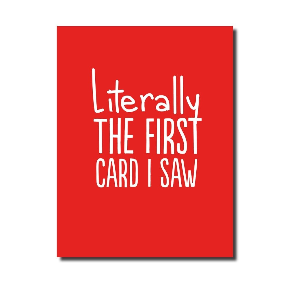 LITERALLY THE FIRST CARD I SAW