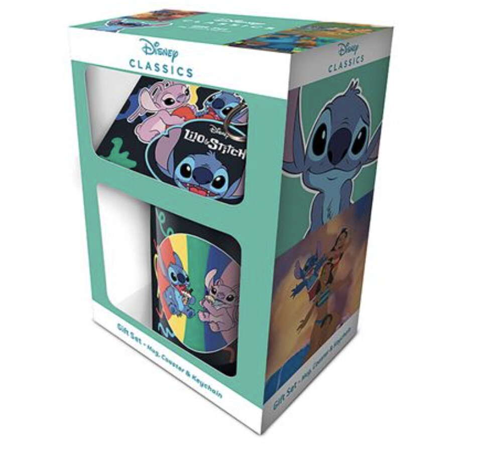 LILO &amp; STITCH (YOU&#39;RE MY FAVE) MUG COASTER KEYCHAIN GIFT SET