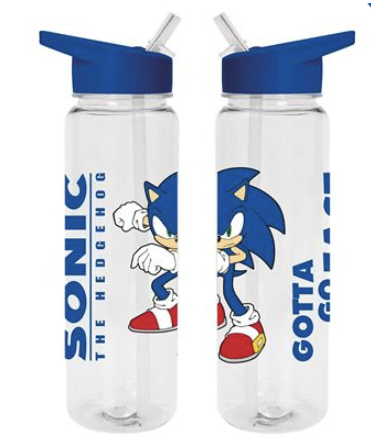 SONIC THE HEDGEHOG (GOTTA TO GO FAST) PLASTIC DRINKS BOTTLE
