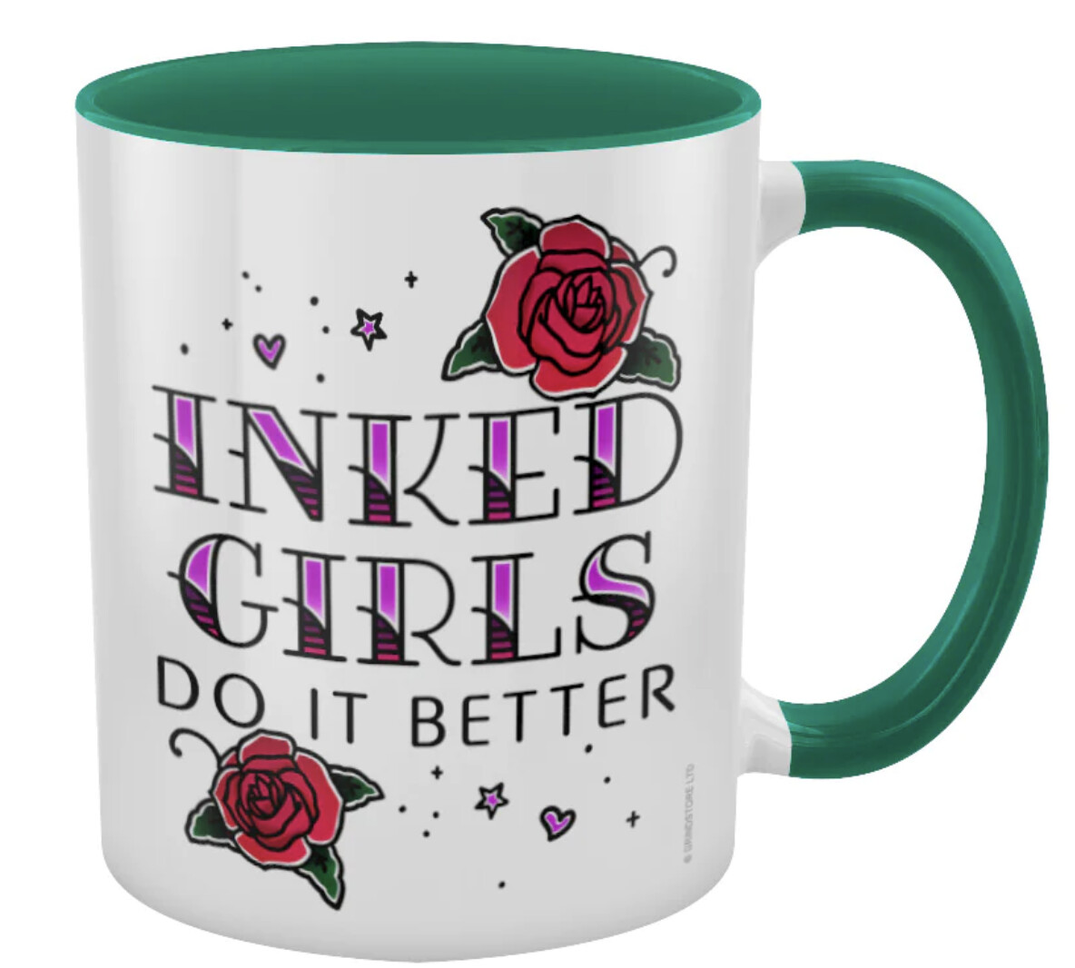 Inked Girls Do It Better (Green Inner) 2-Tone Mug