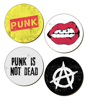 Punk Is Not Dead 4 Coaster Set