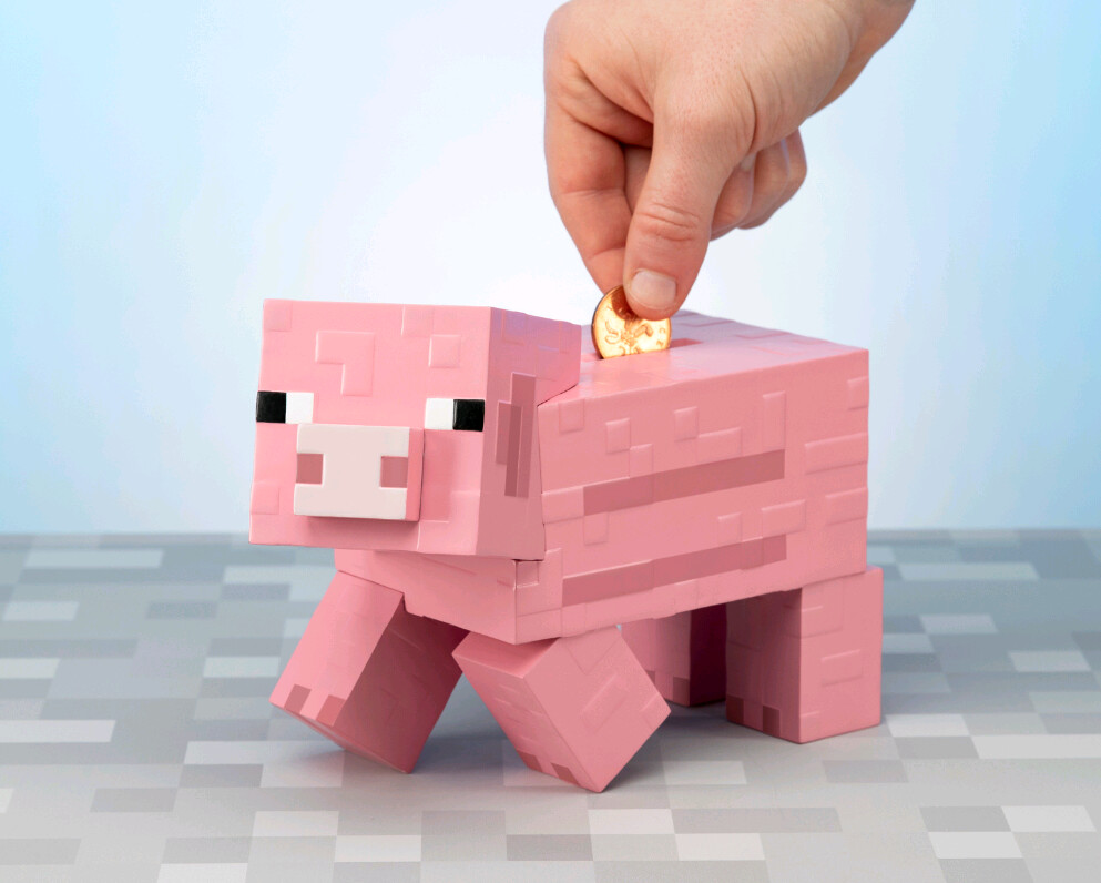 Minecraft Pig Money Bank