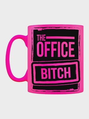The Office Bitch Pink Neon Mug