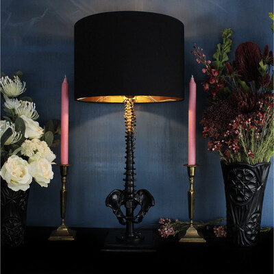 The Spine Lamp | Black Lamp, Copper Inner