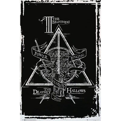 HARRY POTTER DEATHLY HALLOWS GRAPHIC MAXI POSTER (A48)