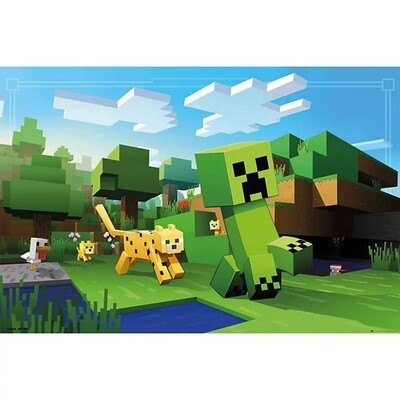 Ocelot Chase Minecraft Maxi Poster