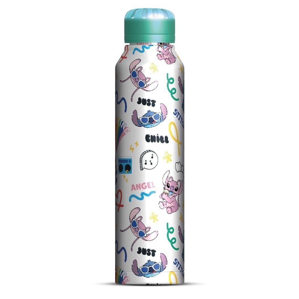 Lilo &amp; Stitch (You&#39;re My Fave) Stitch &amp; Angel Slim Metal Drinks Bottle
