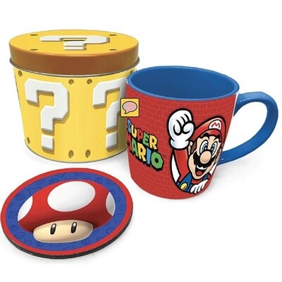 Super Mario Lets A Go Mug Tin Set