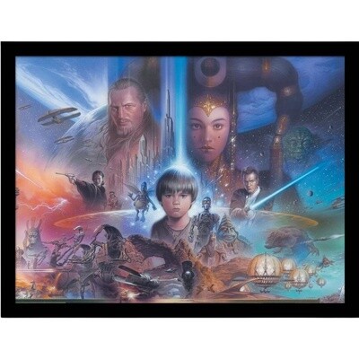Star Wars (Episode I Art) Collector Print (Framed)