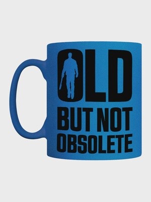 Old Not Obsolete Blue Neon Mug