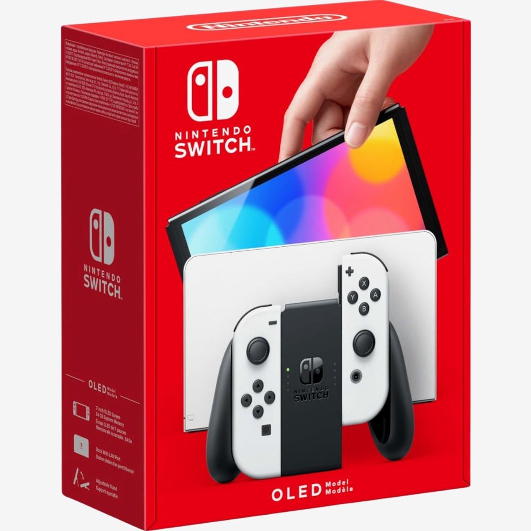 Nintendo Switch Console, Colour: OLED (White)