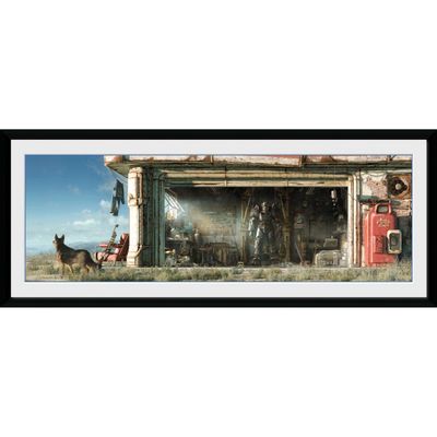 Fallout 4 Garage Framed Print 75x30