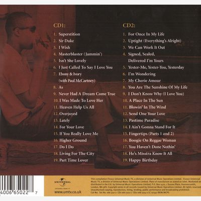 Stevie Wonder / Definitive Collection CD (286)