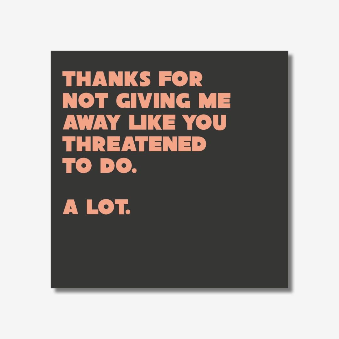 GIVE AWAY A LOT