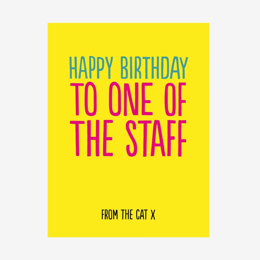 BIRTHDAY STAFF