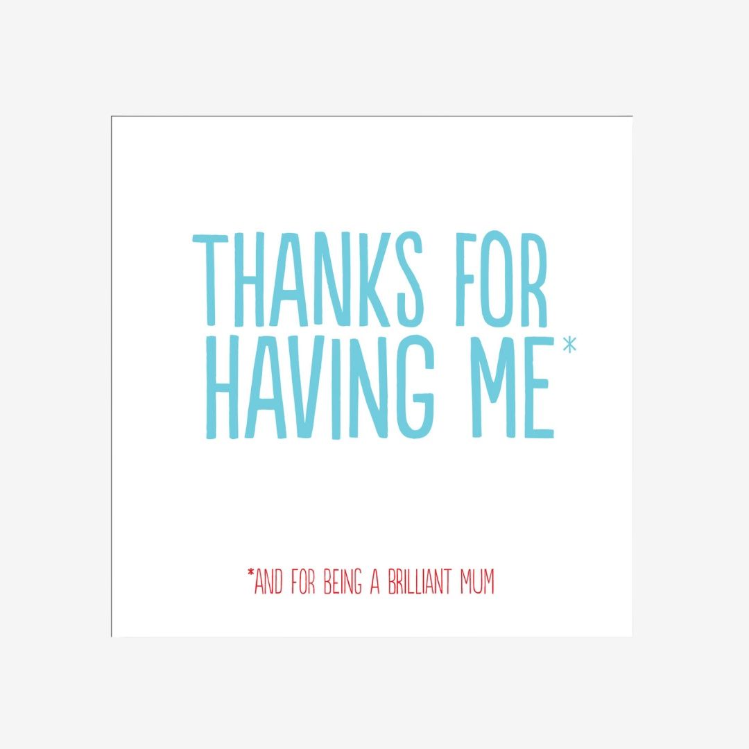 Thanks For Having Me