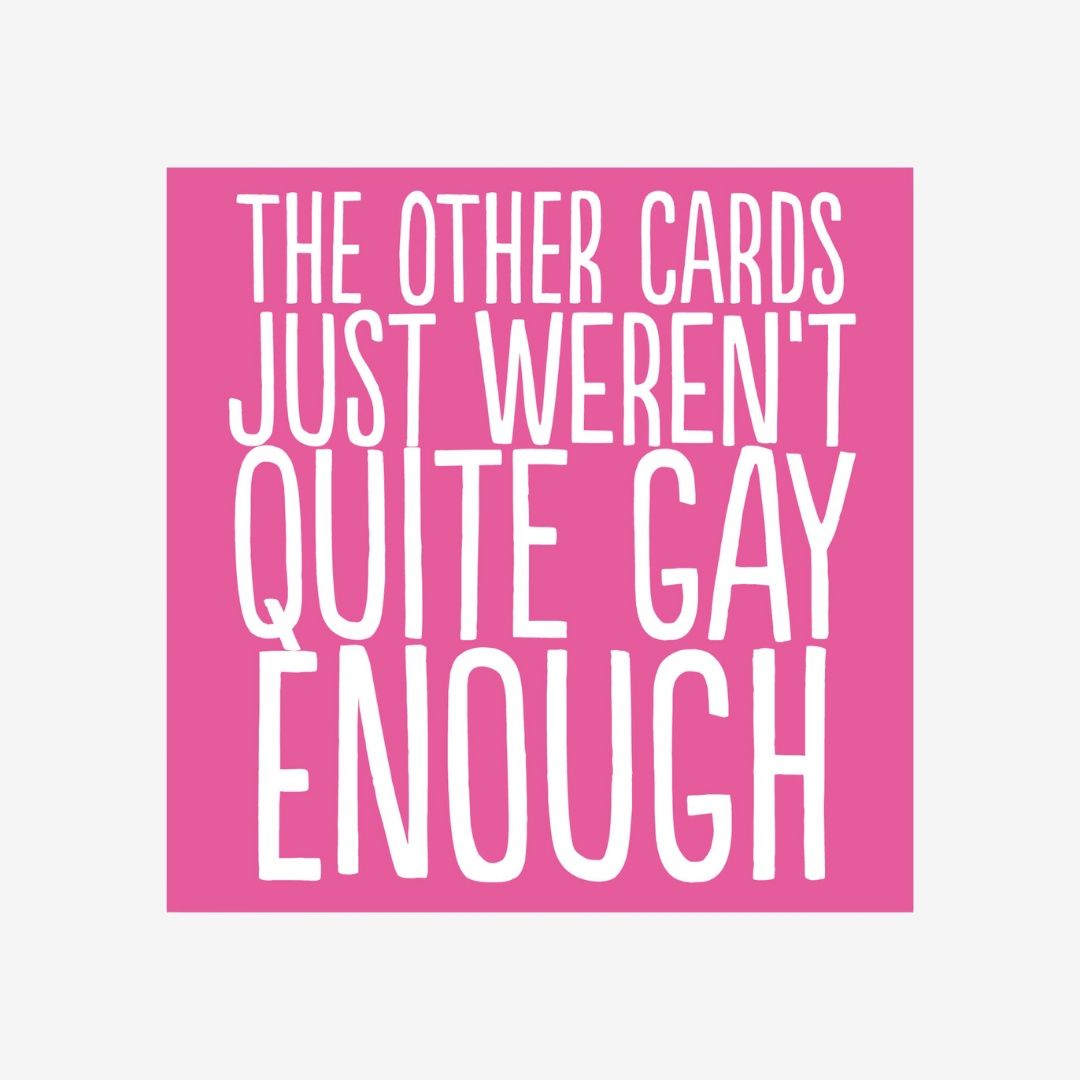Not Gay Enough
