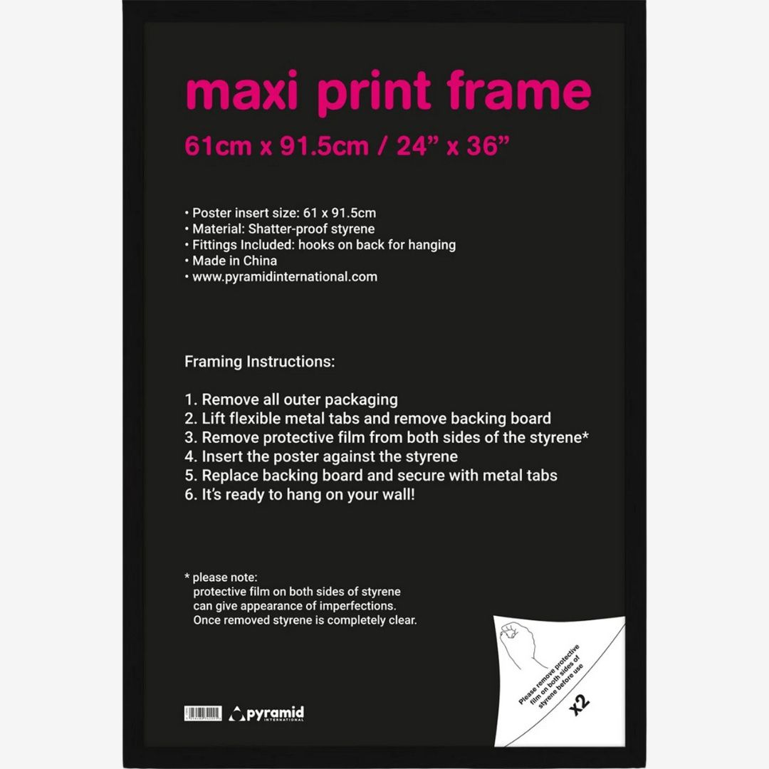 Black Maxi Wood Frame