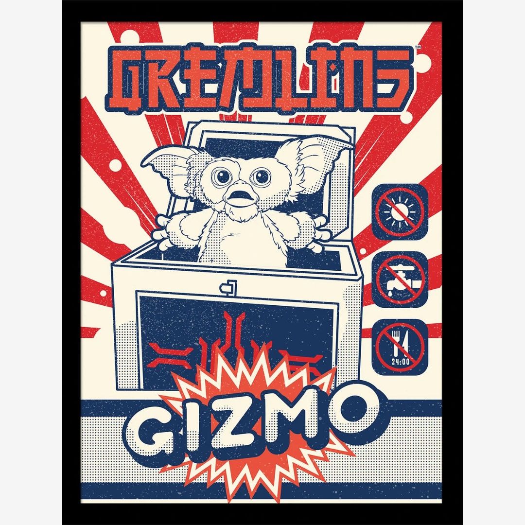 Gremlins (Gizmo Surprise) Collector Print (Framed)