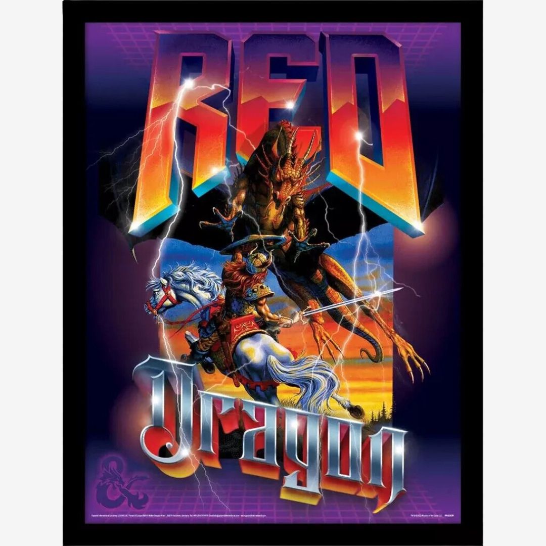 DUNGEONS &amp; DRAGONS (DRAGON) FRAMED PRINT