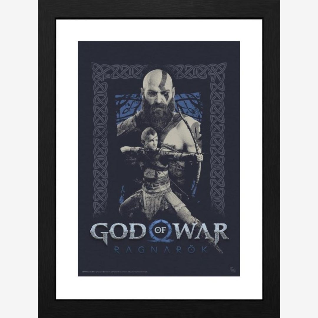 God Of War Framed print Kratos and Atreus