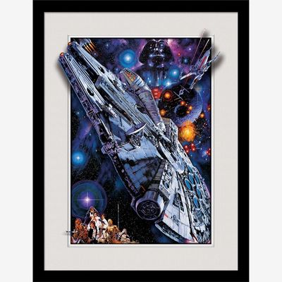 Star Wars (Millenium Falcon) Breakout Collector Print (Framed)