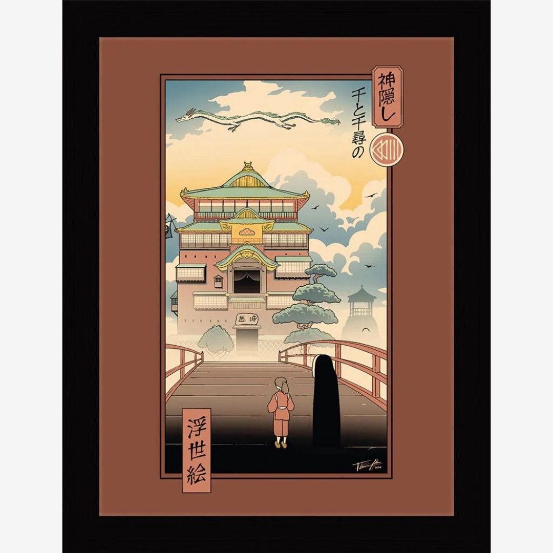 Vincent Trinidad (Ukiyoe Spirits Ghibli) Framed Print