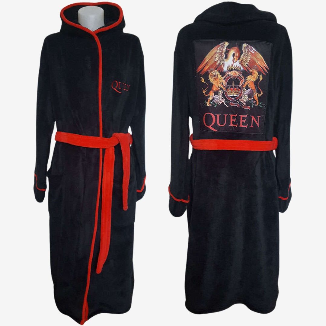 QUEEN UNISEX BATHROBE: CLASSIC CREST | SMALL/MEDIUM