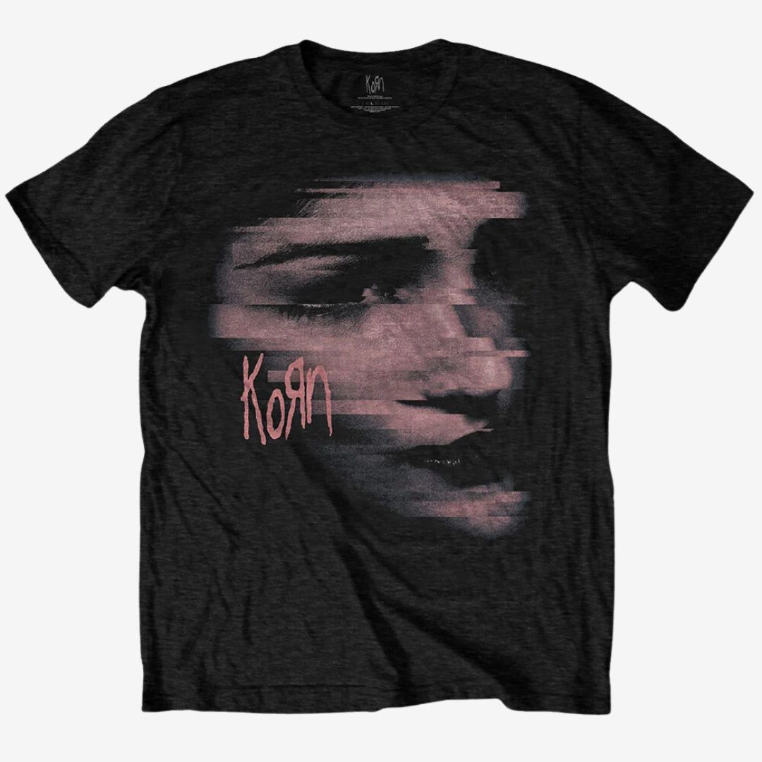 Korn Unisex T-Shirt: Chopped Face | LARGE