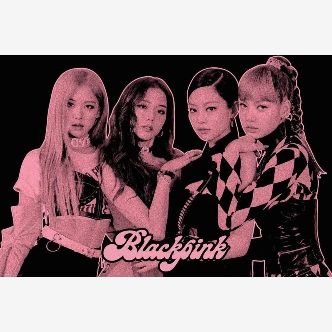 BLACKPINK GROUP PINK MAXI POSTER (8)