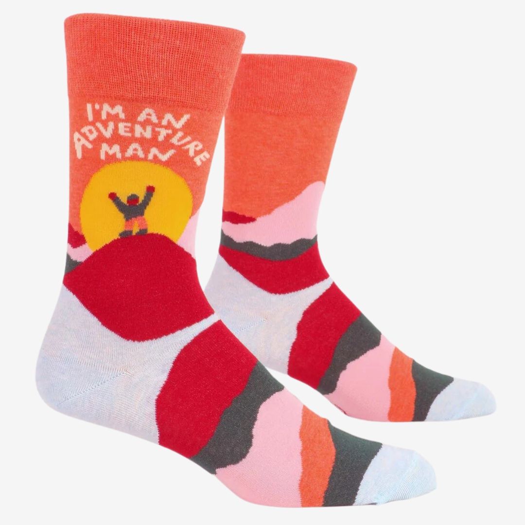 Adventure Man Men&#39;s Crew Socks