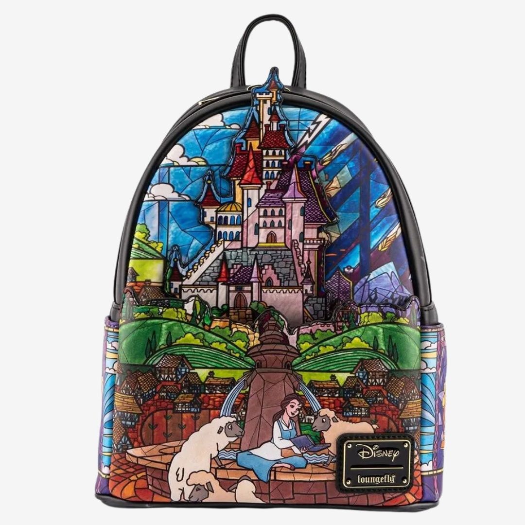 Loungefly Disney Princess Castle Series Belle Mini Backpack
