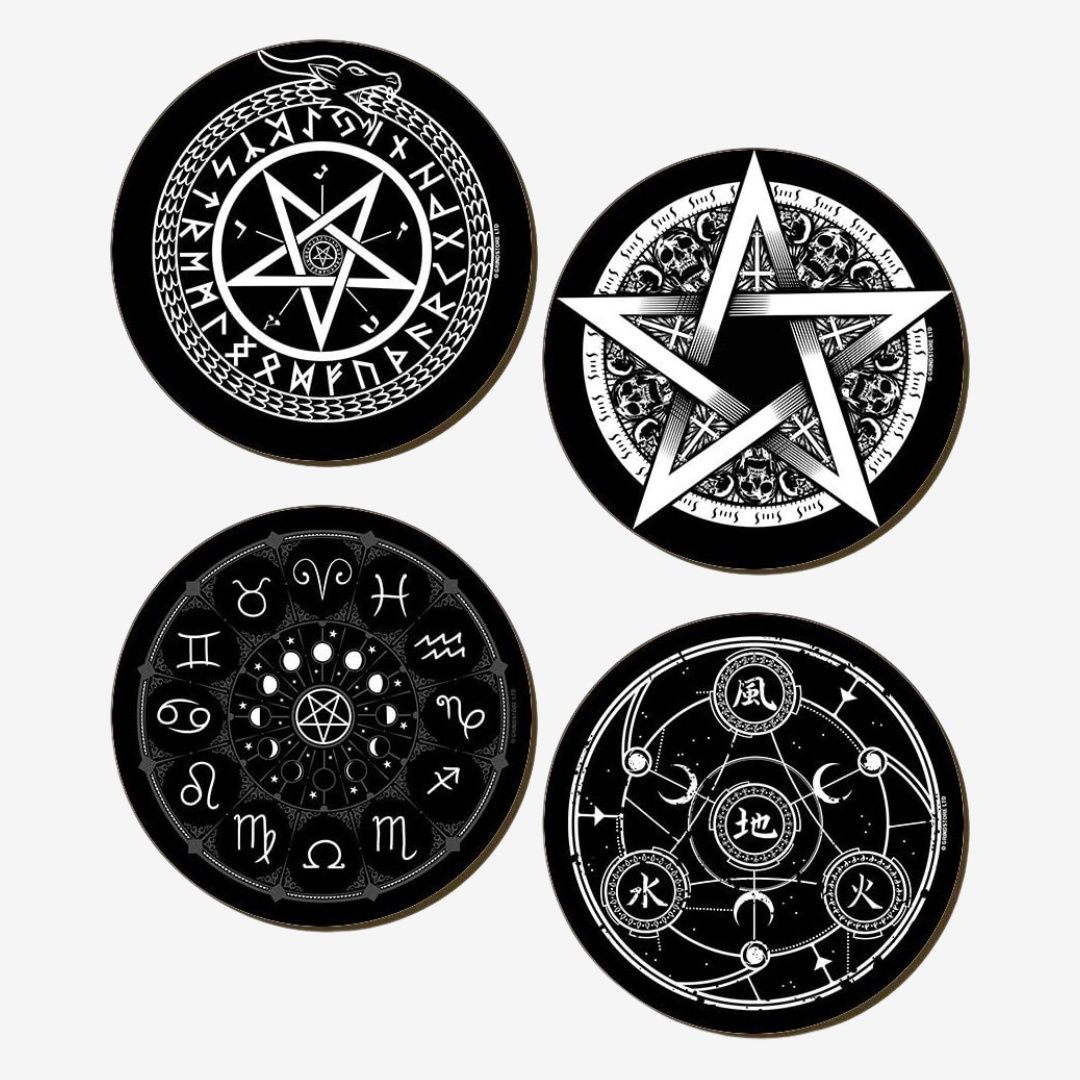 Pentagram 4 Piece Coaster Set